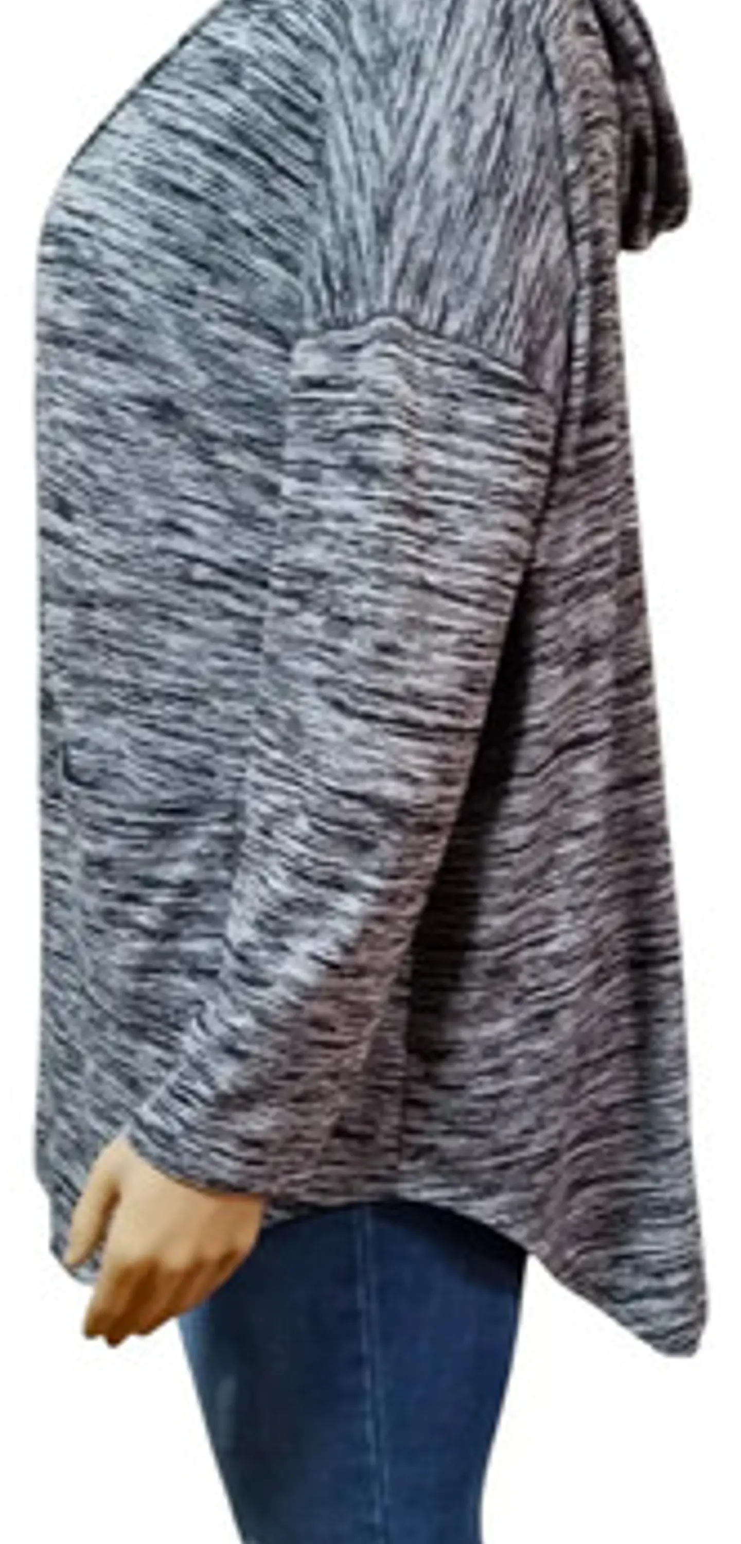 Cardigan Oversize Con Capucha - Xersion Talla Grande 2xl 4