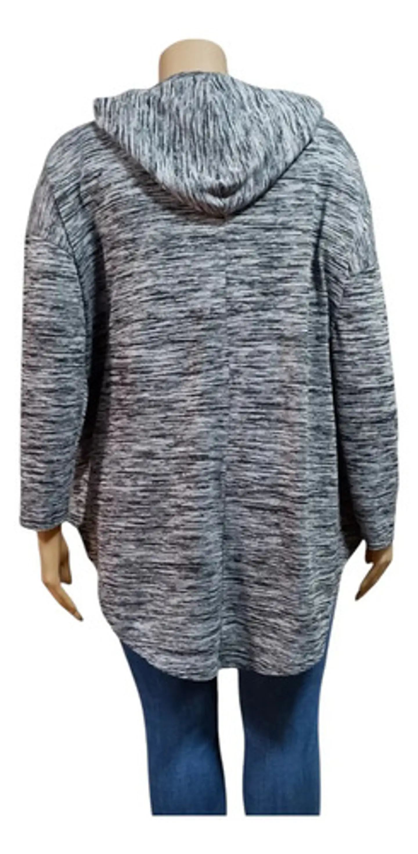 Cardigan Oversize Con Capucha - Xersion Talla Grande 2xl 5