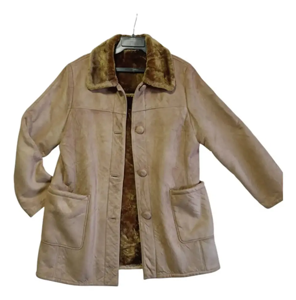 Abrigo Vintage Tipo Gamulán con Forro de Piel  - Talla M 7