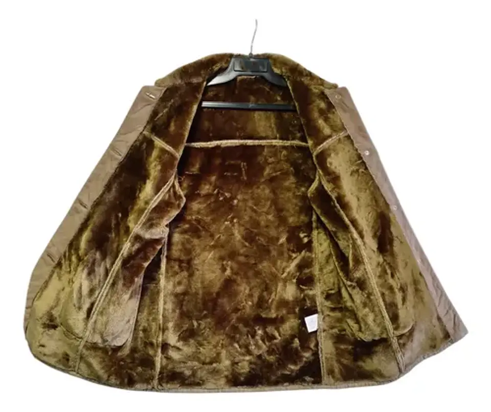 Abrigo Vintage Tipo Gamulán con Forro de Piel  - Talla M 8