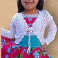 Bolerito Blanco De Hilo Tejido A Mano Para Bautizos/vestidos - Miniatura 2