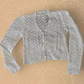 Bolerito Blanco De Hilo Tejido A Mano Para Bautizos/vestidos - Miniatura 7