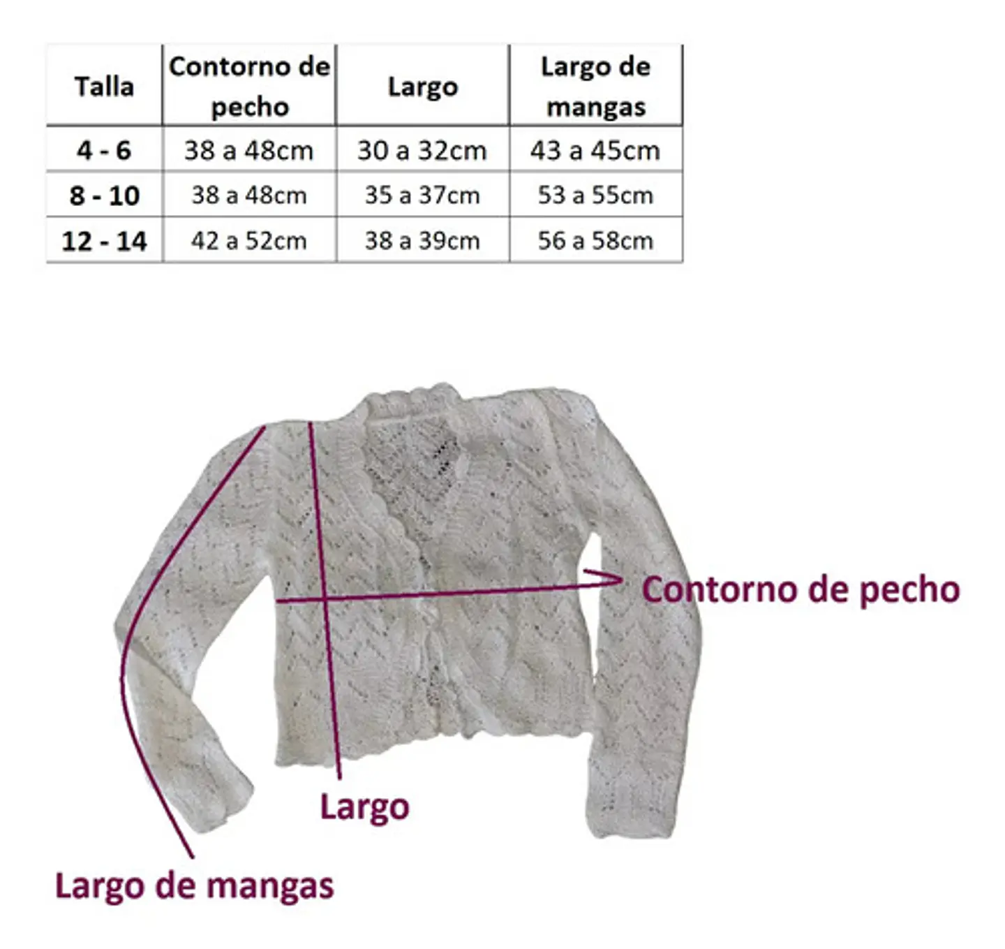 Bolerito Blanco De Hilo Tejido A Mano Para Bautizos/vestidos 8