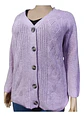 Sweater Cardigan Trenzado Newport Lila - Tallas Grandes 3xl - Miniatura 2