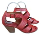 Sandalia Roja Marca Romano 100% Cuero - Talla 38 - Miniatura 5