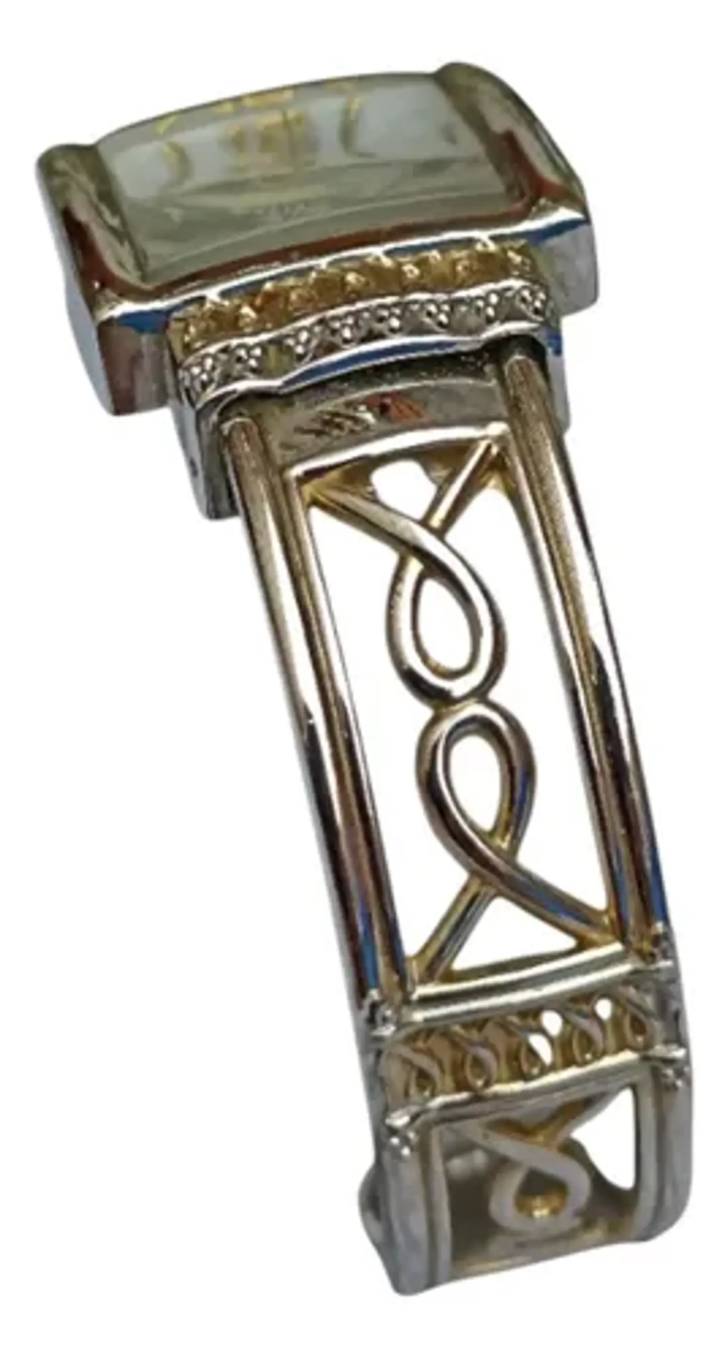 Reloj Brazalete Vintage Marca Vivani De Acero Inoxidable 3