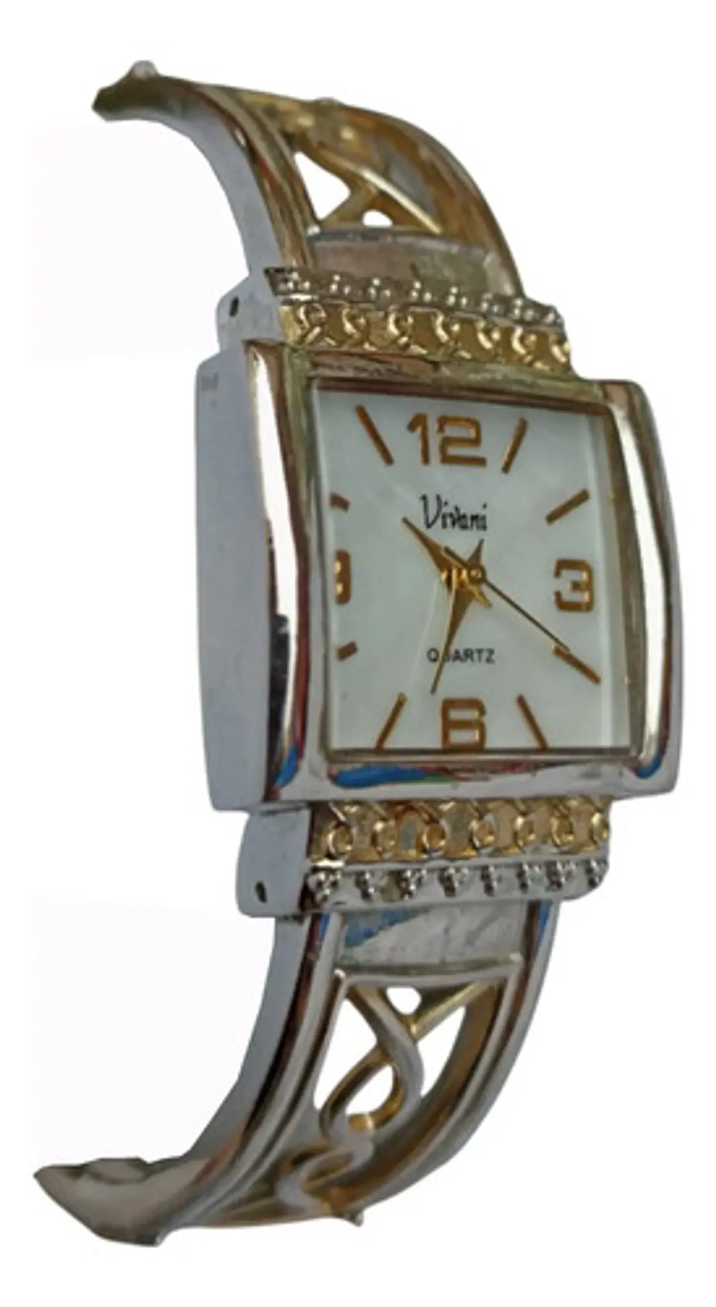 Reloj Brazalete Vintage Marca Vivani De Acero Inoxidable 4