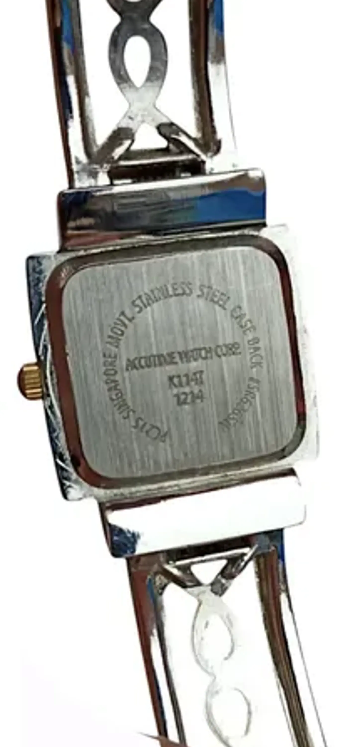 Reloj Brazalete Vintage Marca Vivani De Acero Inoxidable 7