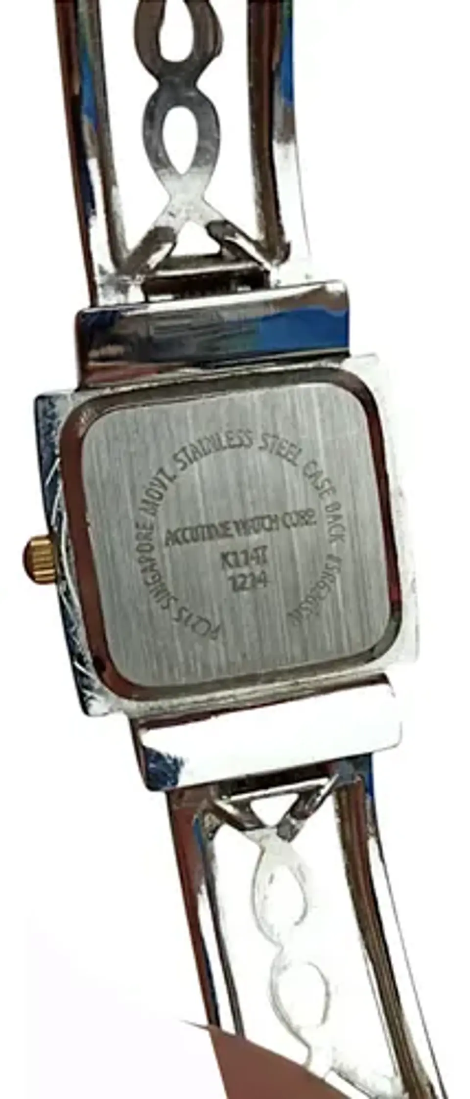 Reloj Brazalete Vintage Marca Vivani De Acero Inoxidable 7