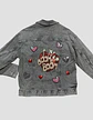 Chaqueta de Mezclilla con Parches de Lentejuelas H & M Talla 10-12 - Miniatura 1