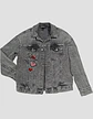 Chaqueta de Mezclilla con Parches de Lentejuelas H & M Talla 10-12 - Miniatura 2