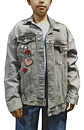 Chaqueta de Mezclilla con Parches de Lentejuelas H & M Talla 10-12 - Miniatura 3