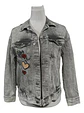 Chaqueta de Mezclilla con Parches de Lentejuelas H & M Talla 10-12 - Miniatura 4