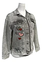 Chaqueta de Mezclilla con Parches de Lentejuelas H & M Talla 10-12 - Miniatura 5