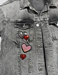 Chaqueta de Mezclilla con Parches de Lentejuelas H & M Talla 10-12 - Miniatura 7