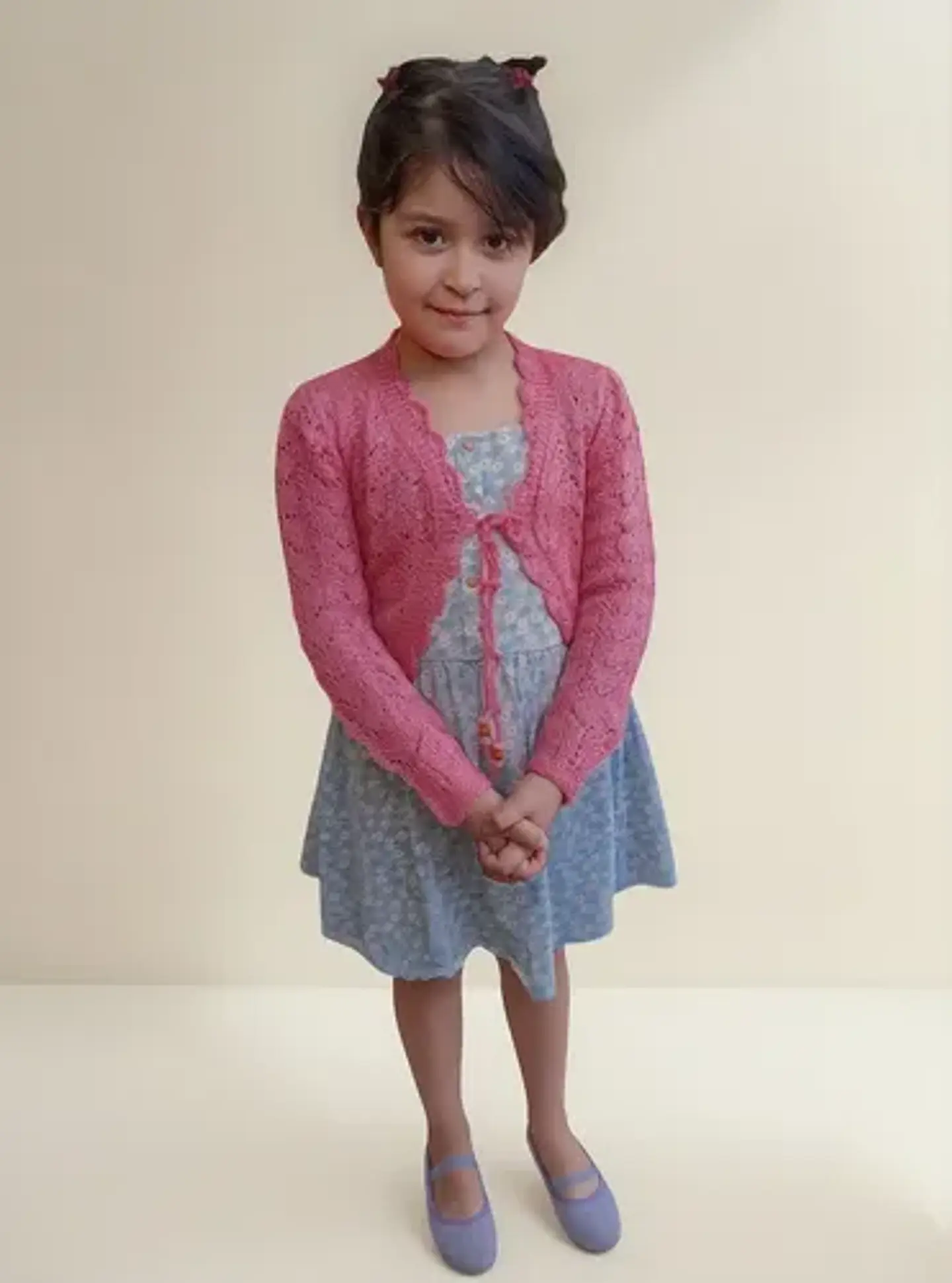 Bolerito De Hilo Tejido A Mano Para Niñas - Colores Y Tallas 1