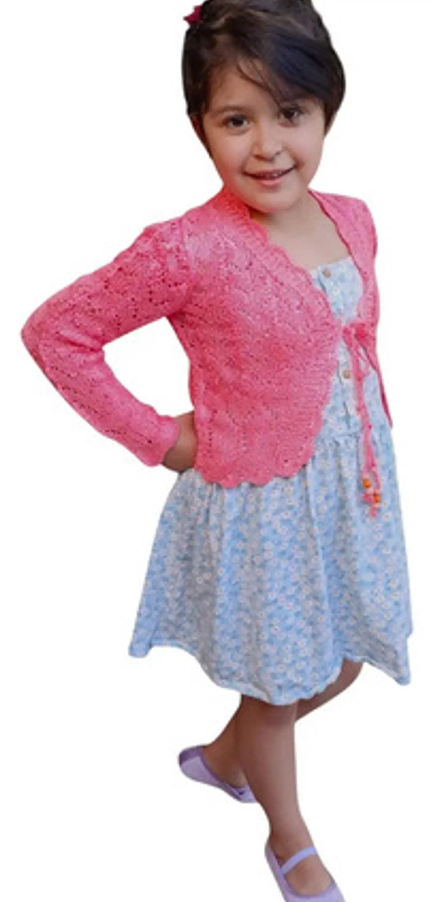 Bolerito De Hilo Tejido A Mano Para Niñas - Colores Y Tallas 4