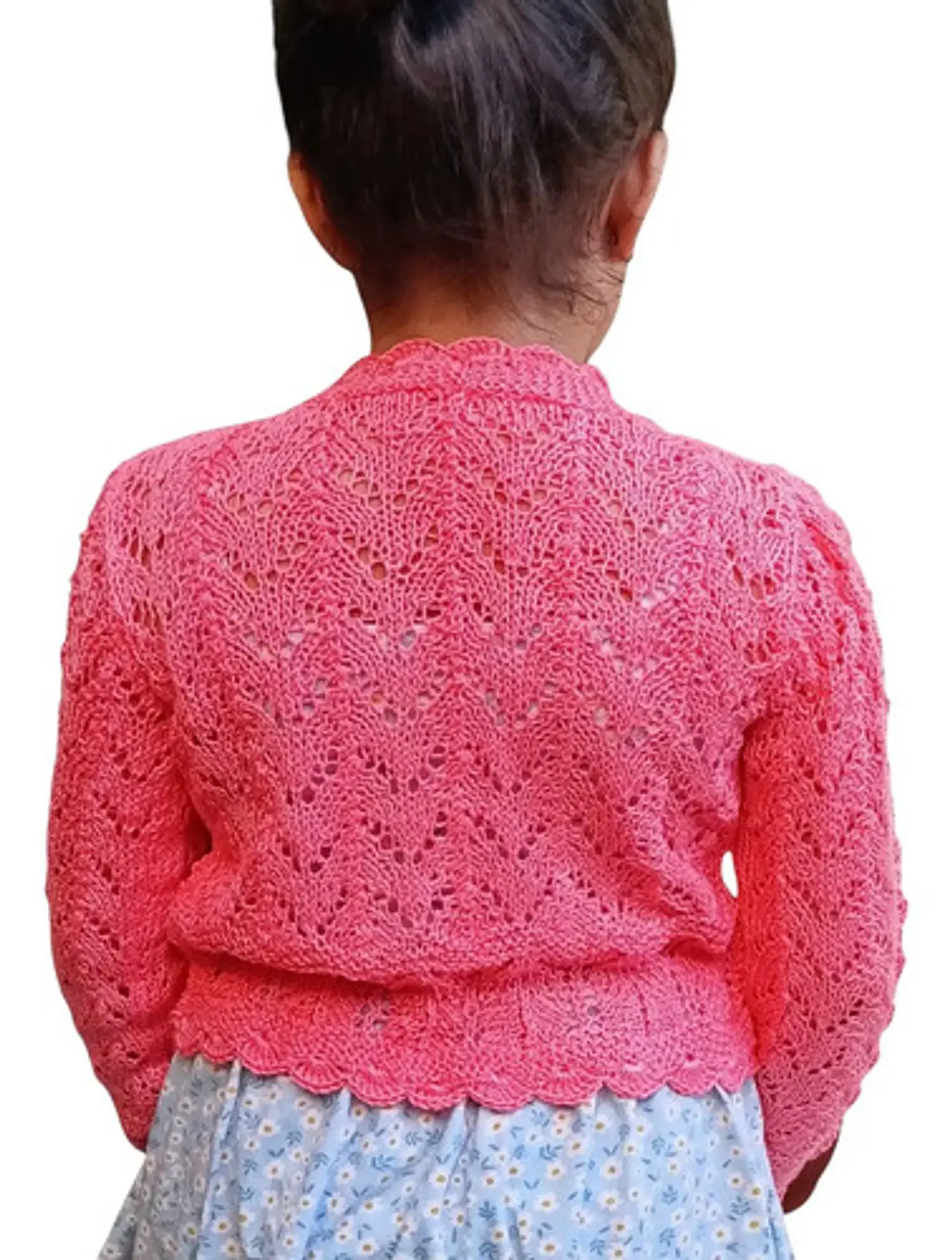 Bolerito De Hilo Tejido A Mano Para Niñas - Colores Y Tallas 5
