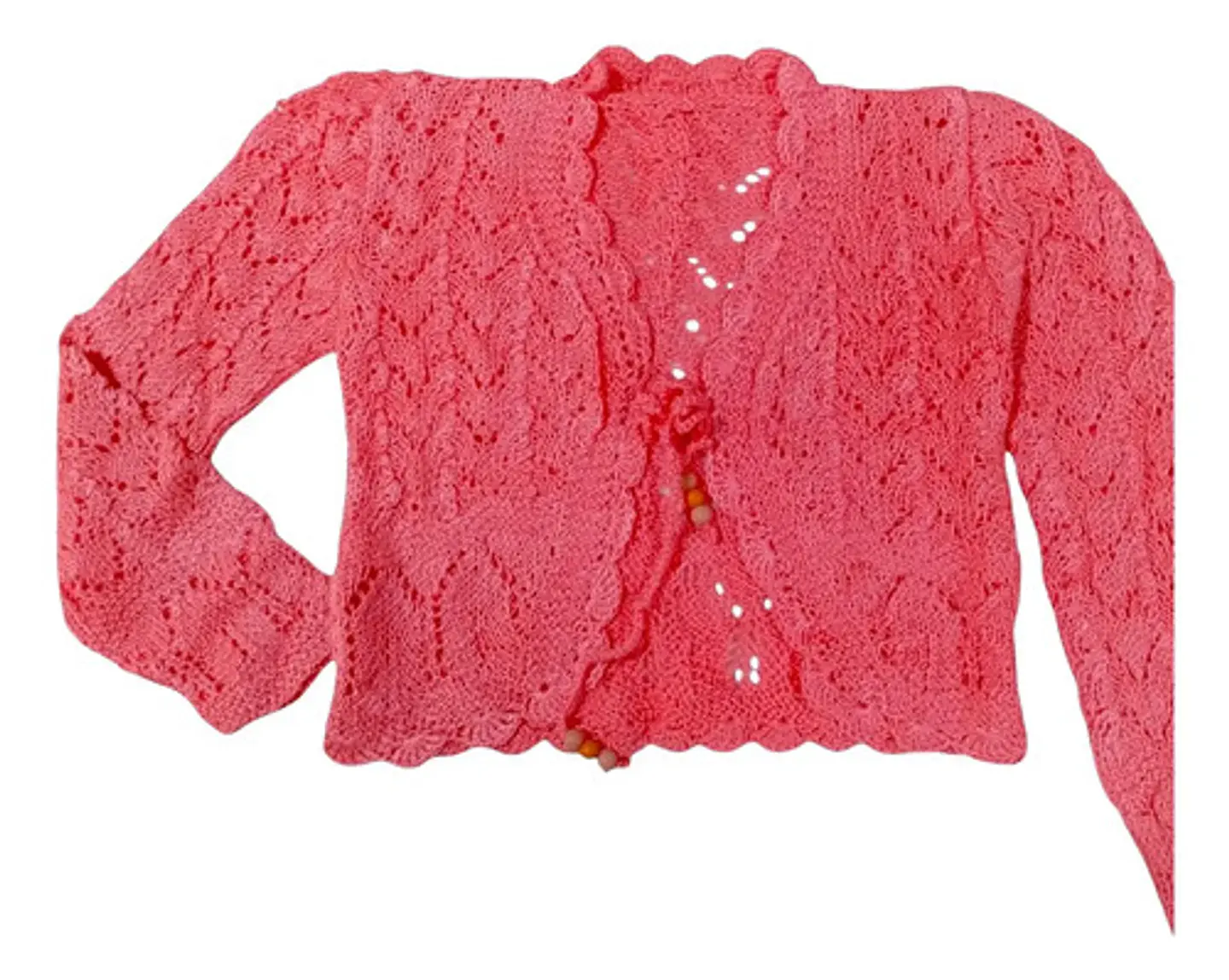 Bolerito De Hilo Tejido A Mano Para Niñas - Colores Y Tallas 6