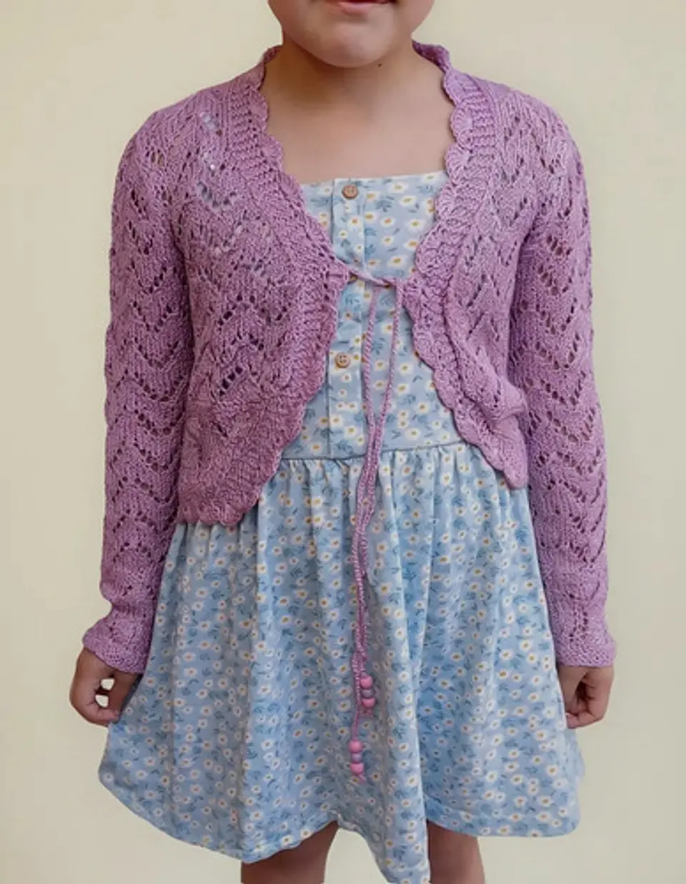 Bolerito De Hilo Tejido A Mano Para Niñas - Colores Y Tallas 7