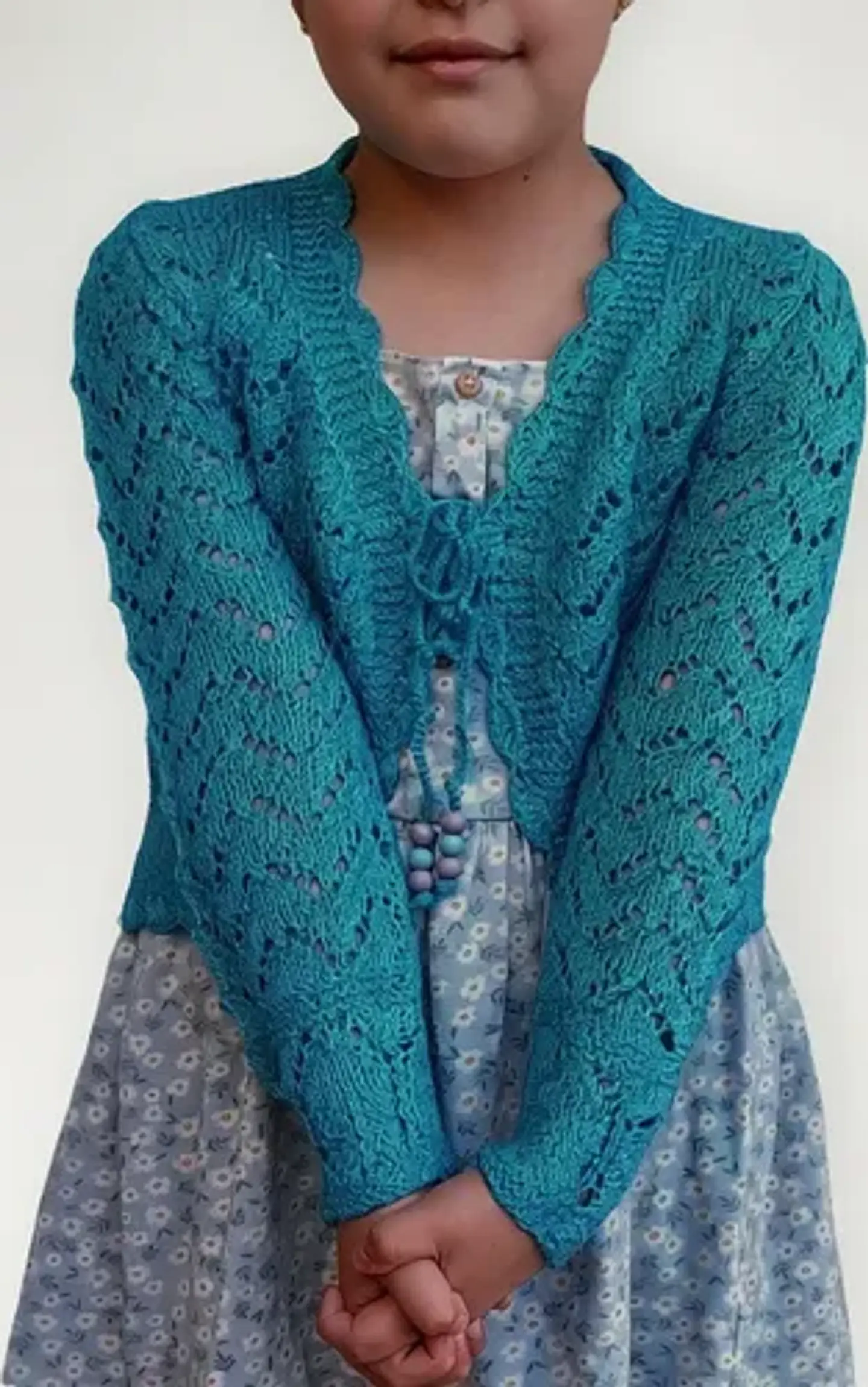 Bolerito De Hilo Tejido A Mano Para Niñas - Colores Y Tallas 13
