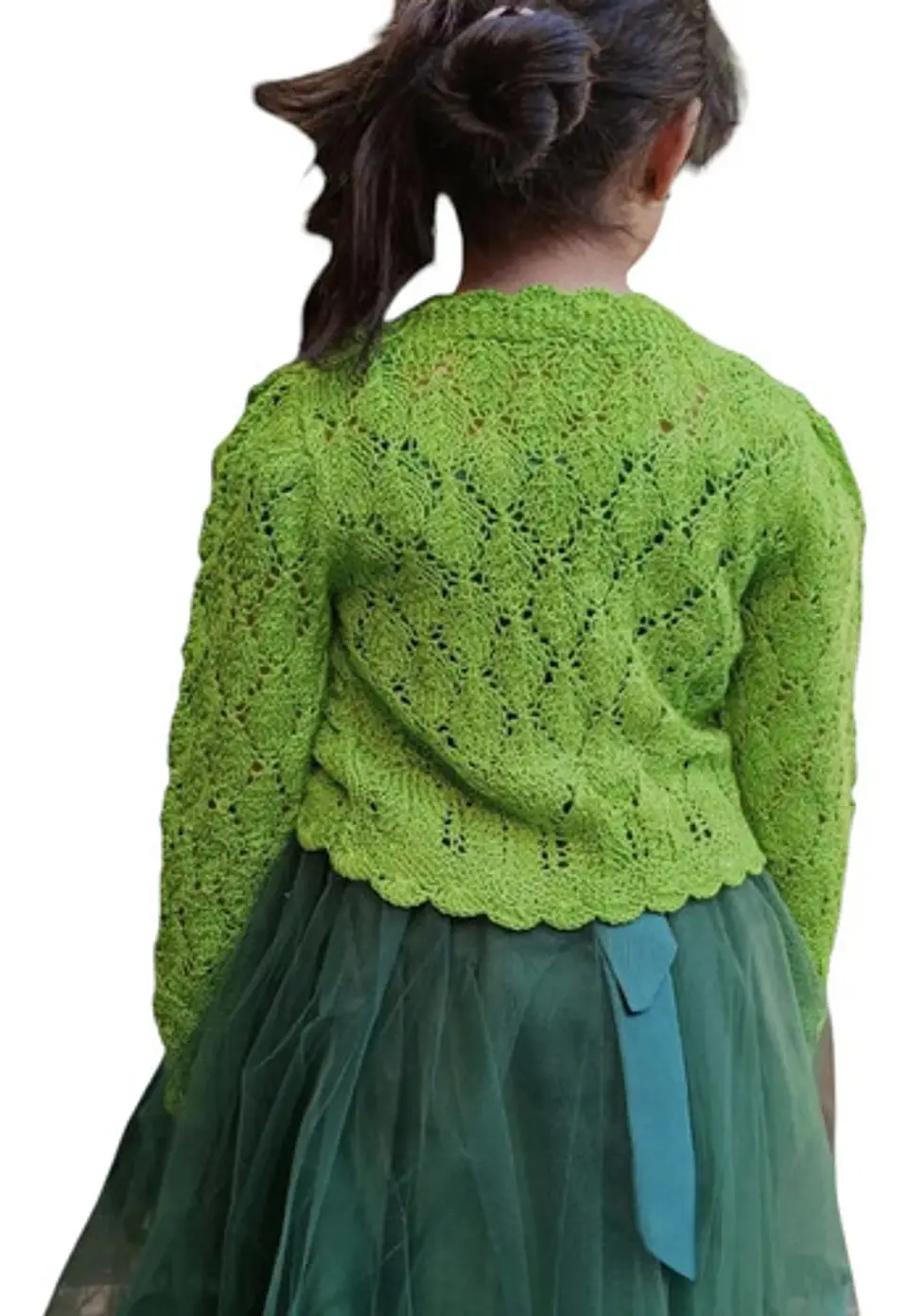 Bolerito De Hilo Tejido A Mano Para Niñas - Colores Y Tallas 25