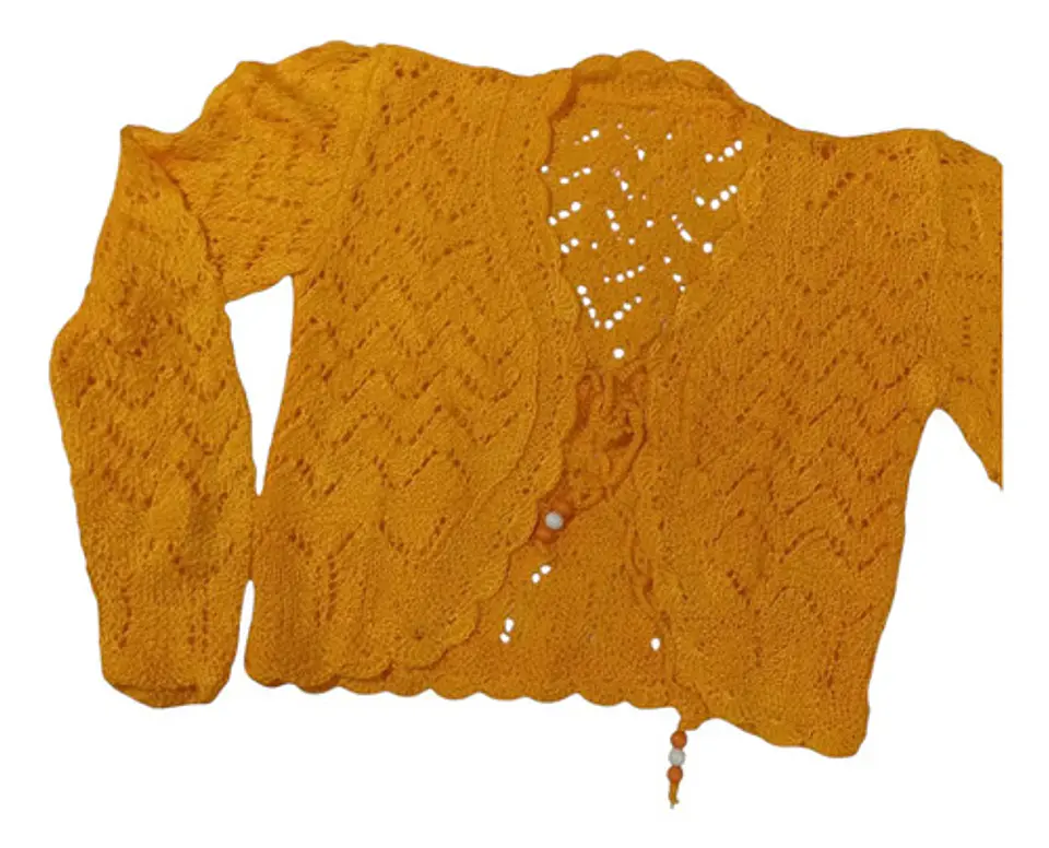 Bolerito De Hilo Tejido A Mano Para Niñas - Colores Y Tallas 27