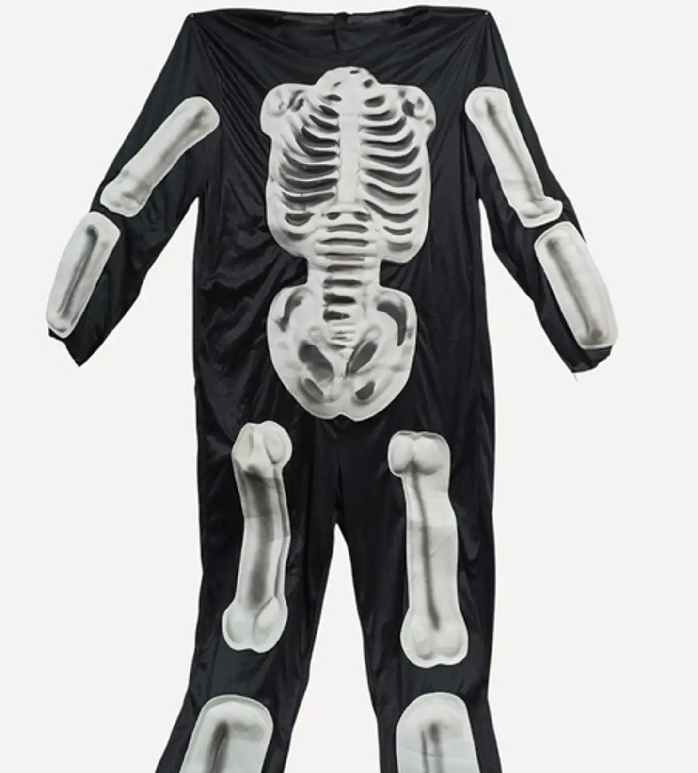 Disfraz De Esqueleto Con Relieve - Adulto Unisex Estándar 2
