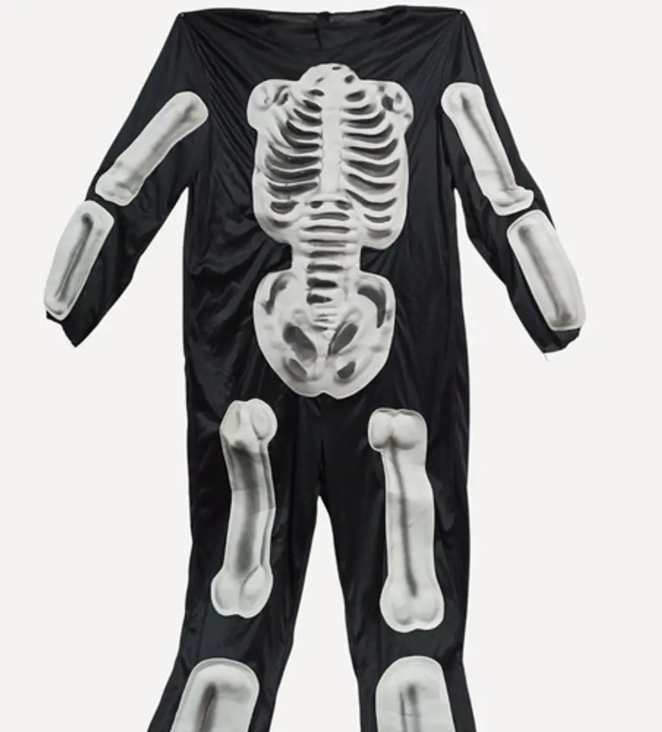 Disfraz De Esqueleto Con Relieve - Adulto Unisex Estándar 2