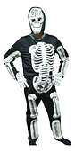 Disfraz De Esqueleto Con Relieve - Adulto Unisex Estándar - Miniatura 3