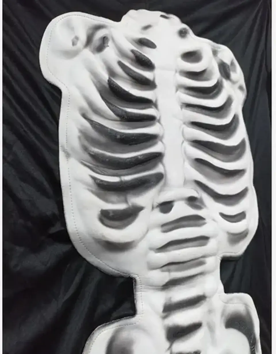 Disfraz De Esqueleto Con Relieve - Adulto Unisex Estándar 6