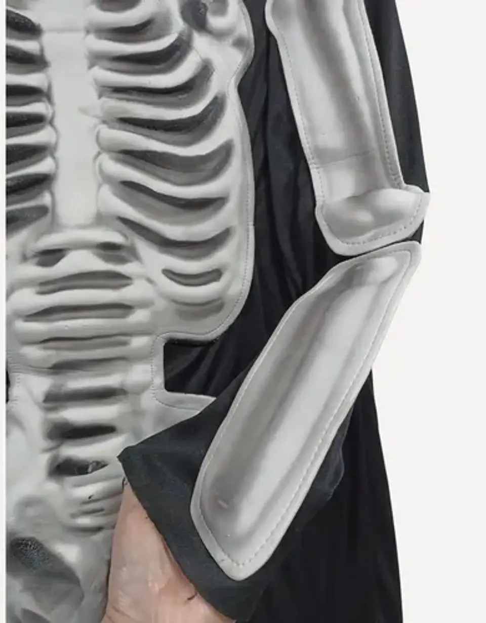 Disfraz De Esqueleto Con Relieve - Adulto Unisex Estándar 7