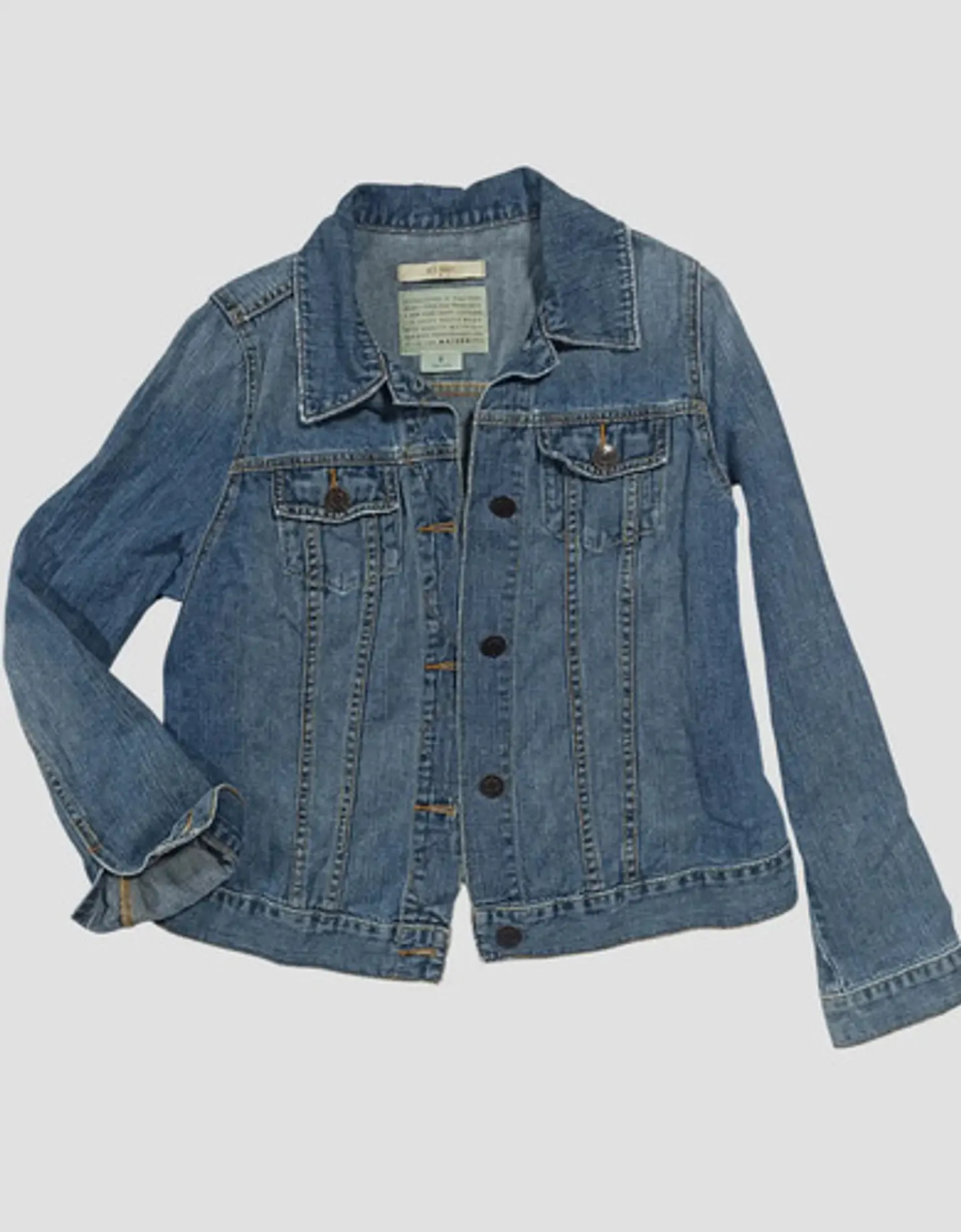 Chaqueta de Mezclilla con Parches de Lentejuelas - Talla S 4