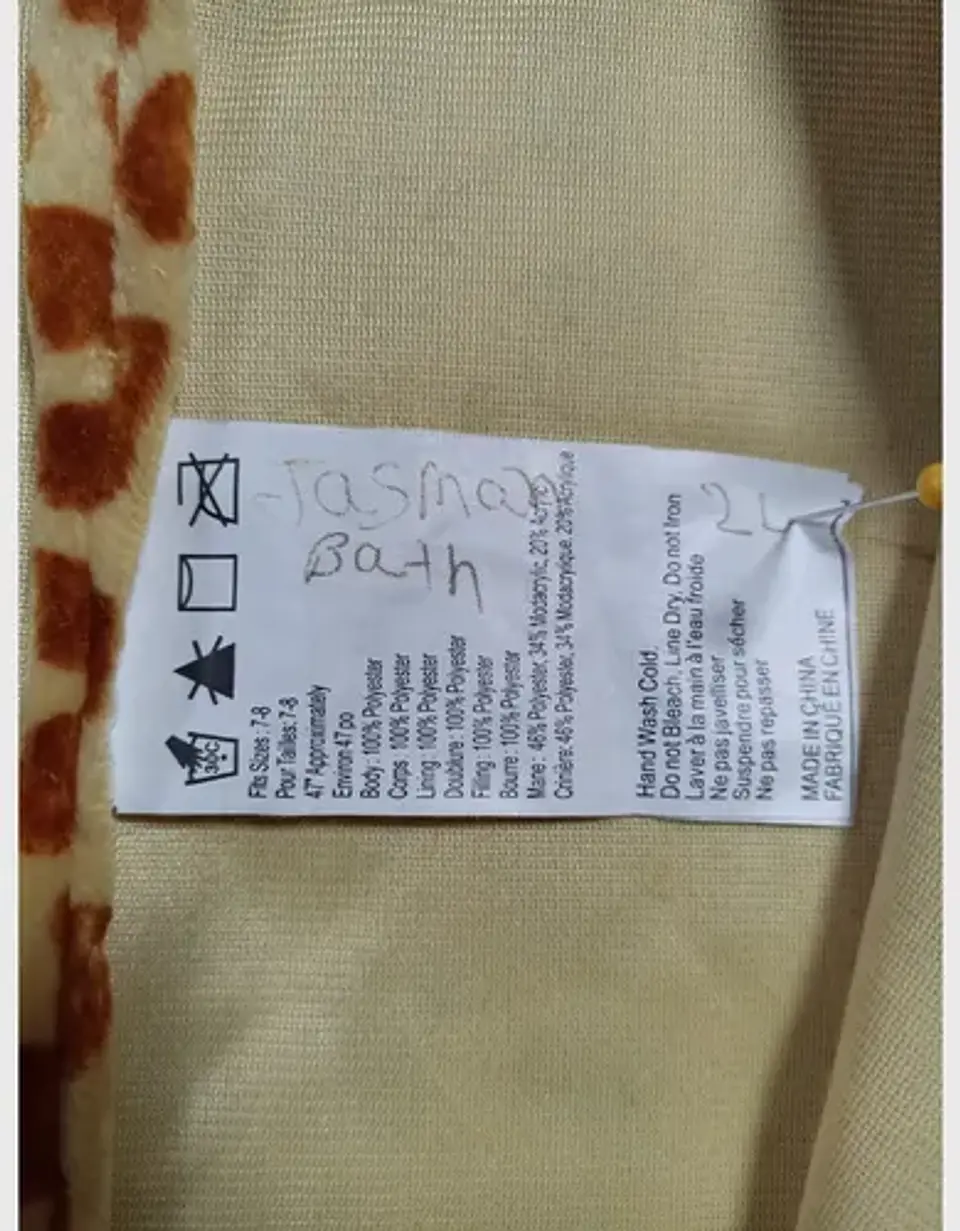 Disfraz De Jirafa Importado Unisex Talla 4 - 6 Años 9