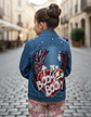 Chaqueta De Mezclilla Con Aplique De Lentejuelas Talla 4-5 - Miniatura 1