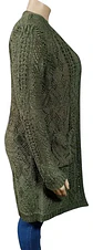 Cárdigan Suéter Abierto Calado Knox Rose Tallas Grandes 2xl - Miniatura 4