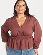 Blusa Old Navy Bordada Manga Abullonada Talla Grande 2xl - Miniatura 1