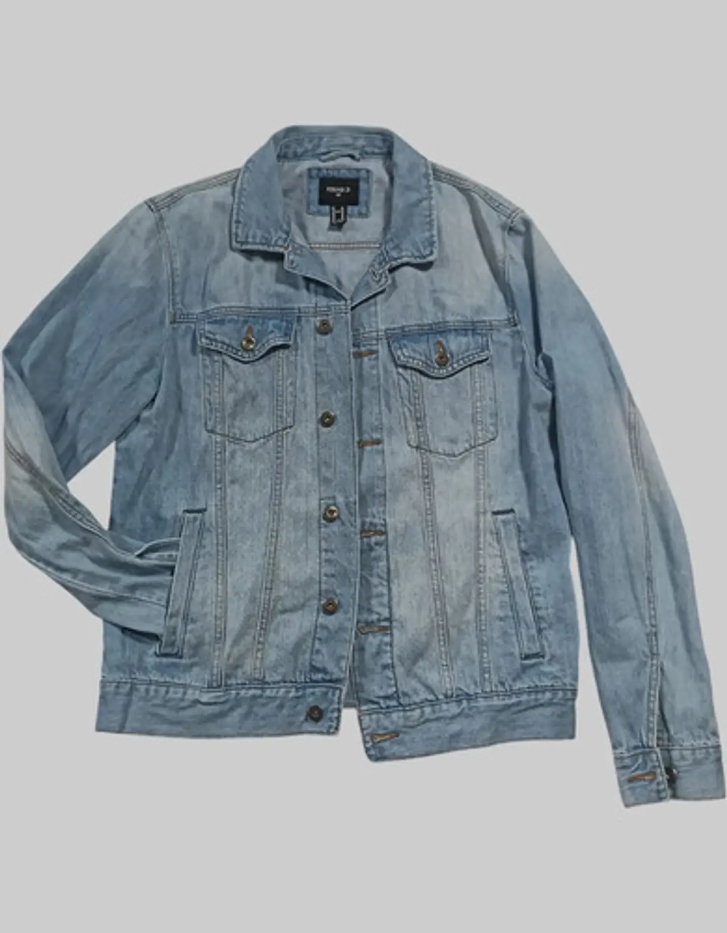 Chaqueta de Mezclilla Diseño Platillo Volador Lentejuelas - Talla M 2