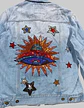 Chaqueta de Mezclilla Diseño Platillo Volador Lentejuelas - Talla M - Miniatura 6