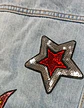 Chaqueta de Mezclilla Diseño Platillo Volador Lentejuelas - Talla M - Miniatura 8