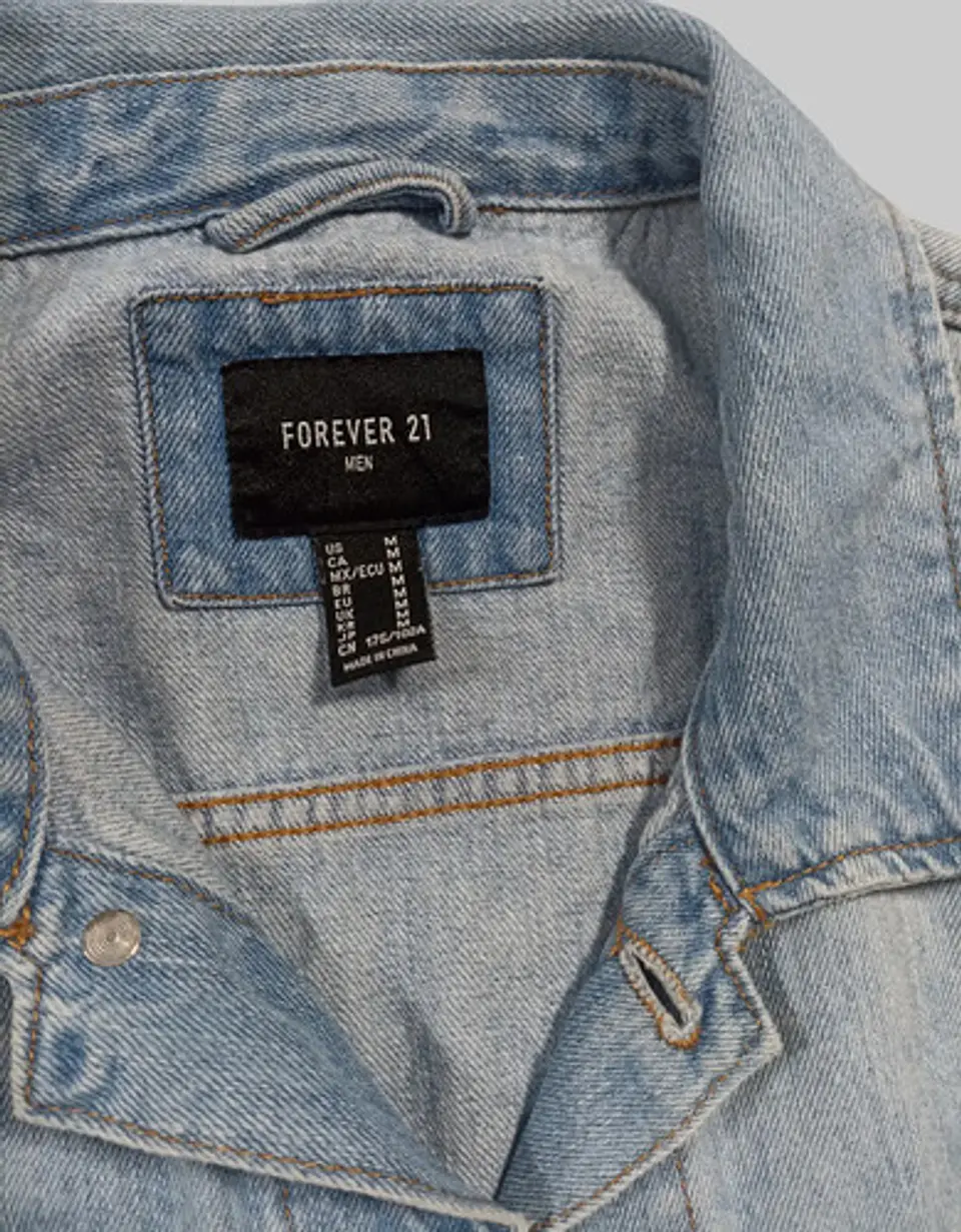 Chaqueta de Mezclilla Diseño Platillo Volador Lentejuelas - Talla M 9