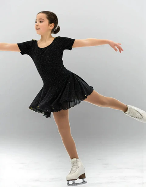 Vestido De Patinaje Artístico Marca Mondor Talla 14/16 - Xs