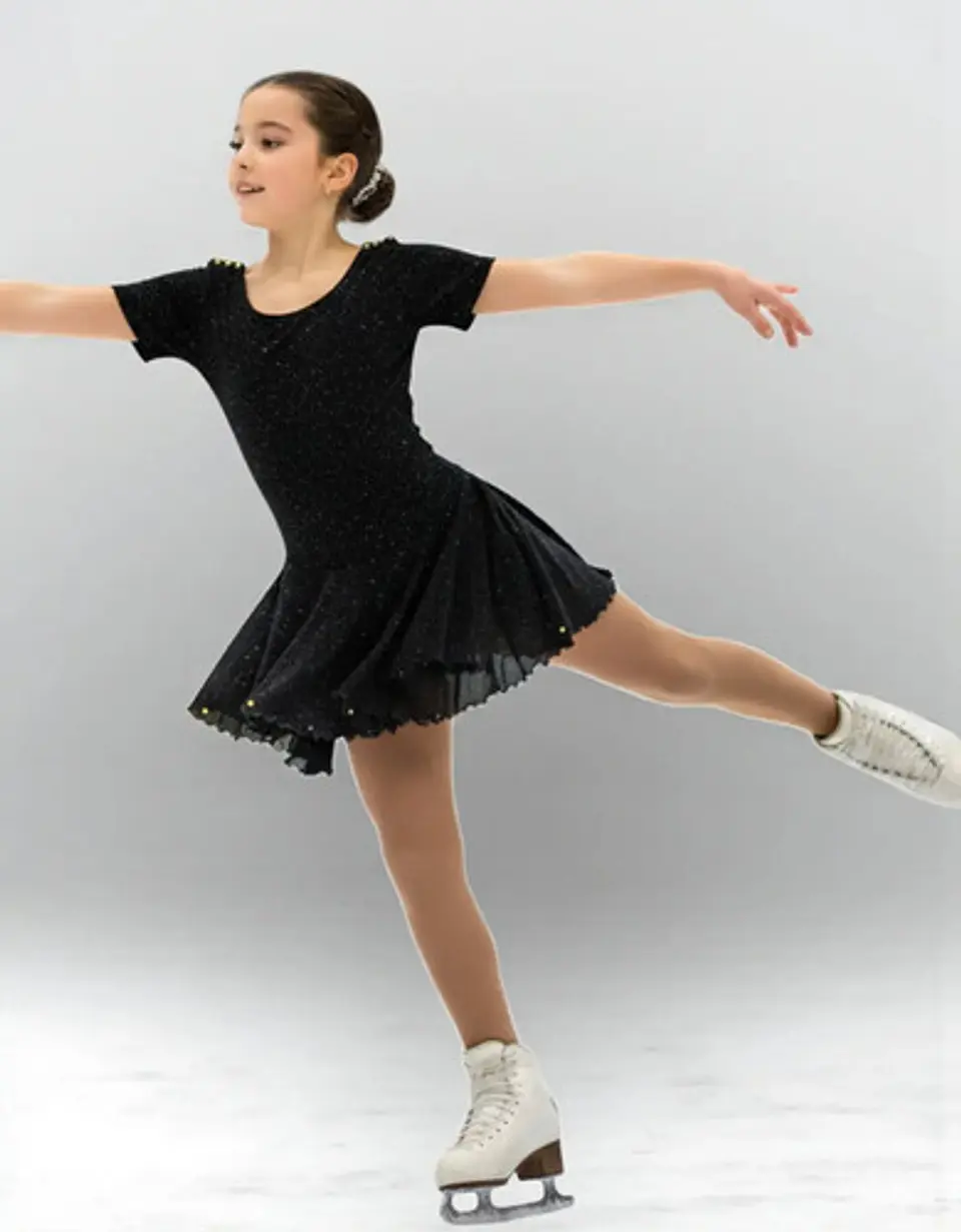 Vestido De Patinaje Artístico Marca Mondor Talla 14/16 - Xs 1