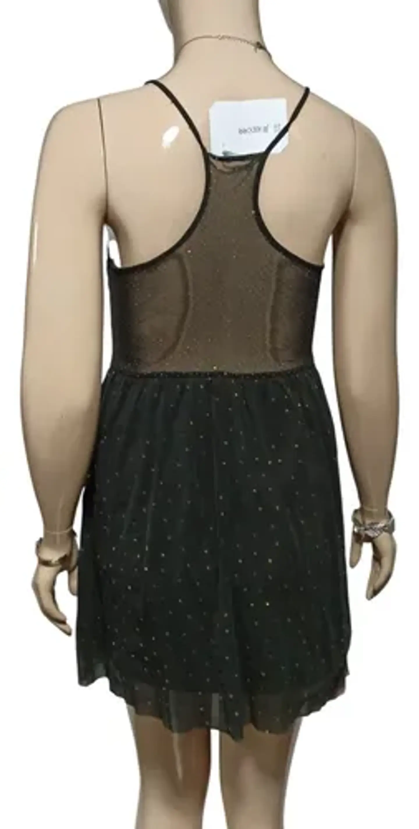 Vestido De Fiesta Corto Juvenil De Tul Traslucido Talla M 5