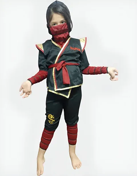 Disfraz De Ninja Unisex Talla 4 - 6 Años