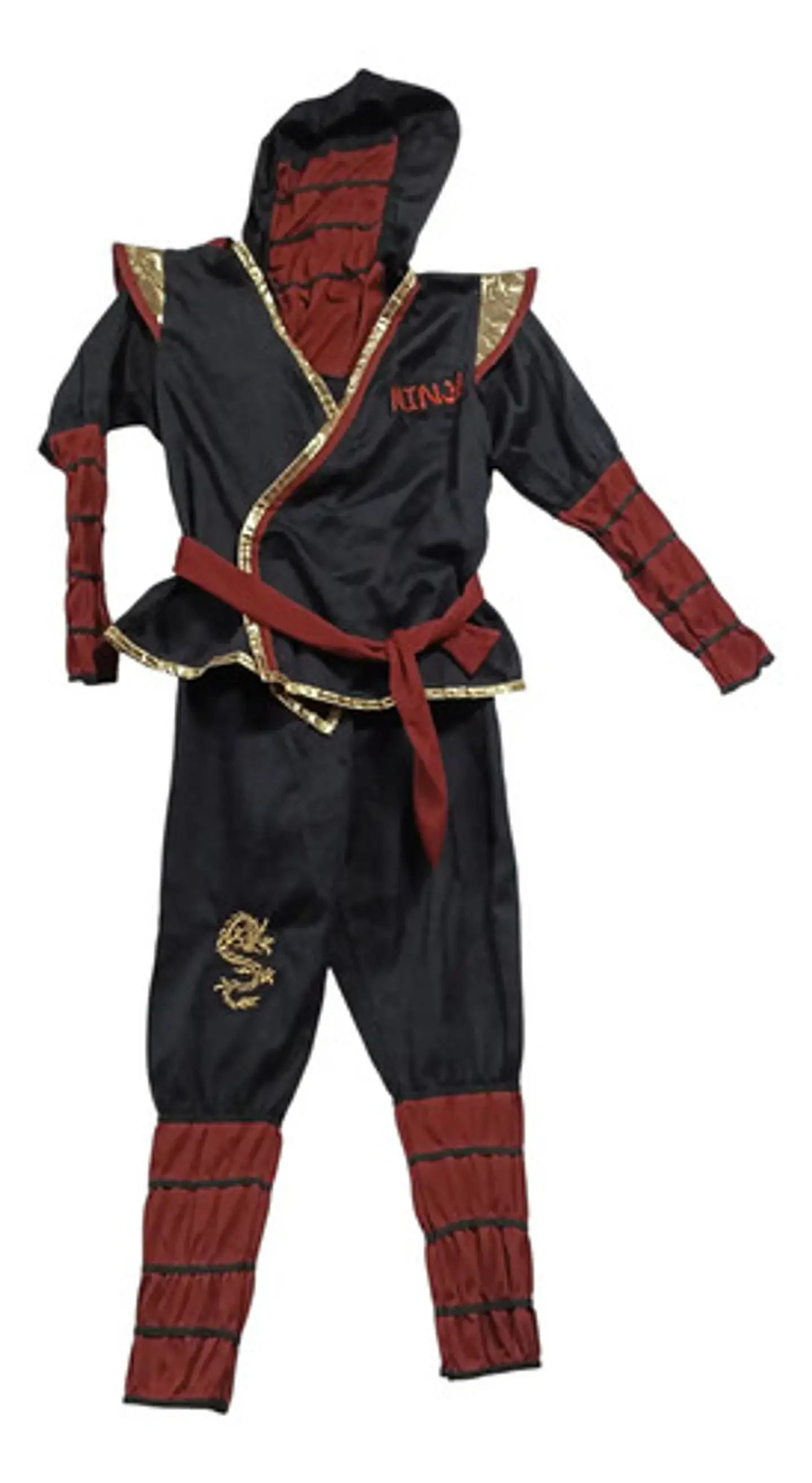 Disfraz De Ninja Unisex Talla 4 - 6 Años 2