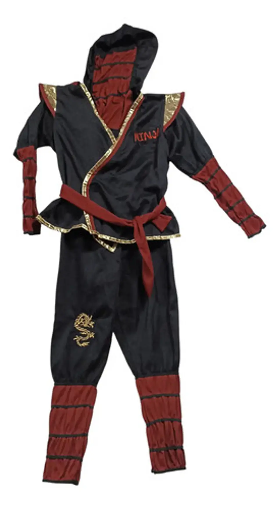 Disfraz De Ninja Unisex Talla 4 - 6 Años 2