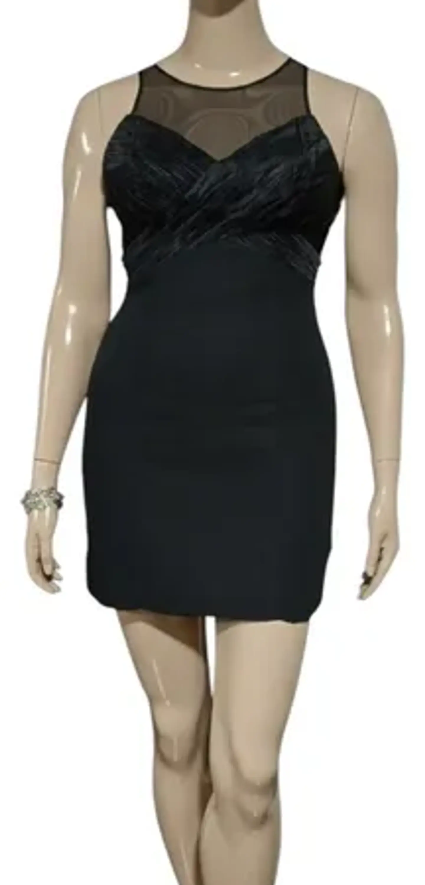 Vestido De Fiesta Ajustado Con Escote Corazón Talla L 2