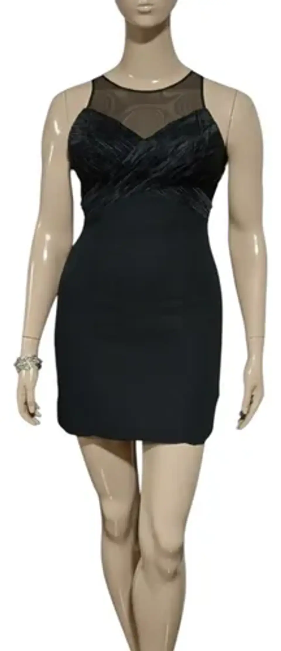 Vestido De Fiesta Ajustado Con Escote Corazón Talla L 2