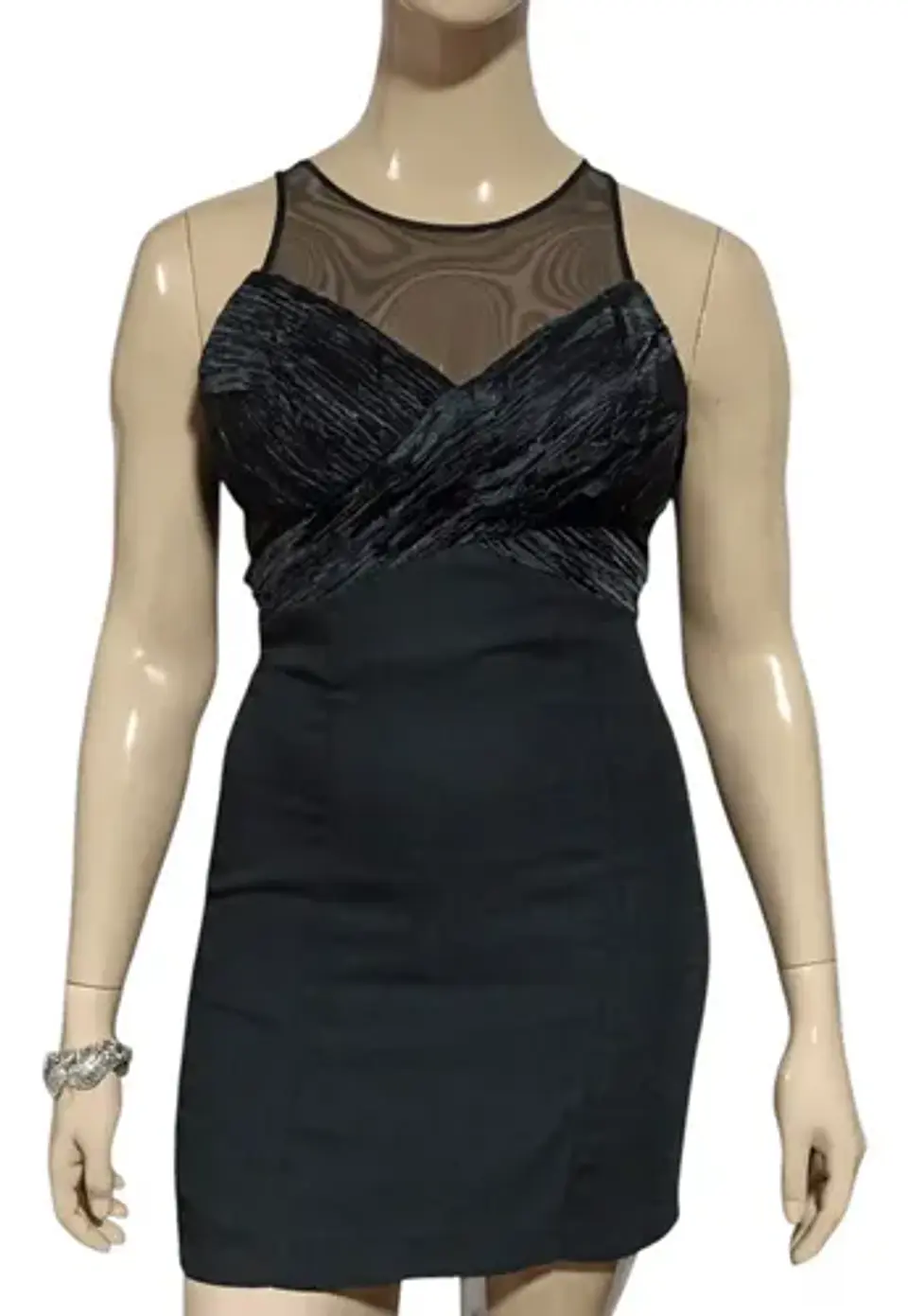 Vestido De Fiesta Ajustado Con Escote Corazón Talla L 3